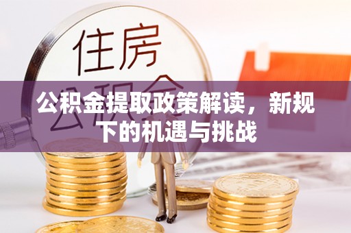 大邑公积金提取政策解读，新规下的机遇与挑战
